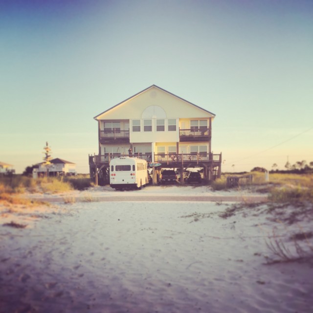 Natural State Nomads - The Bus at Gulf Shores